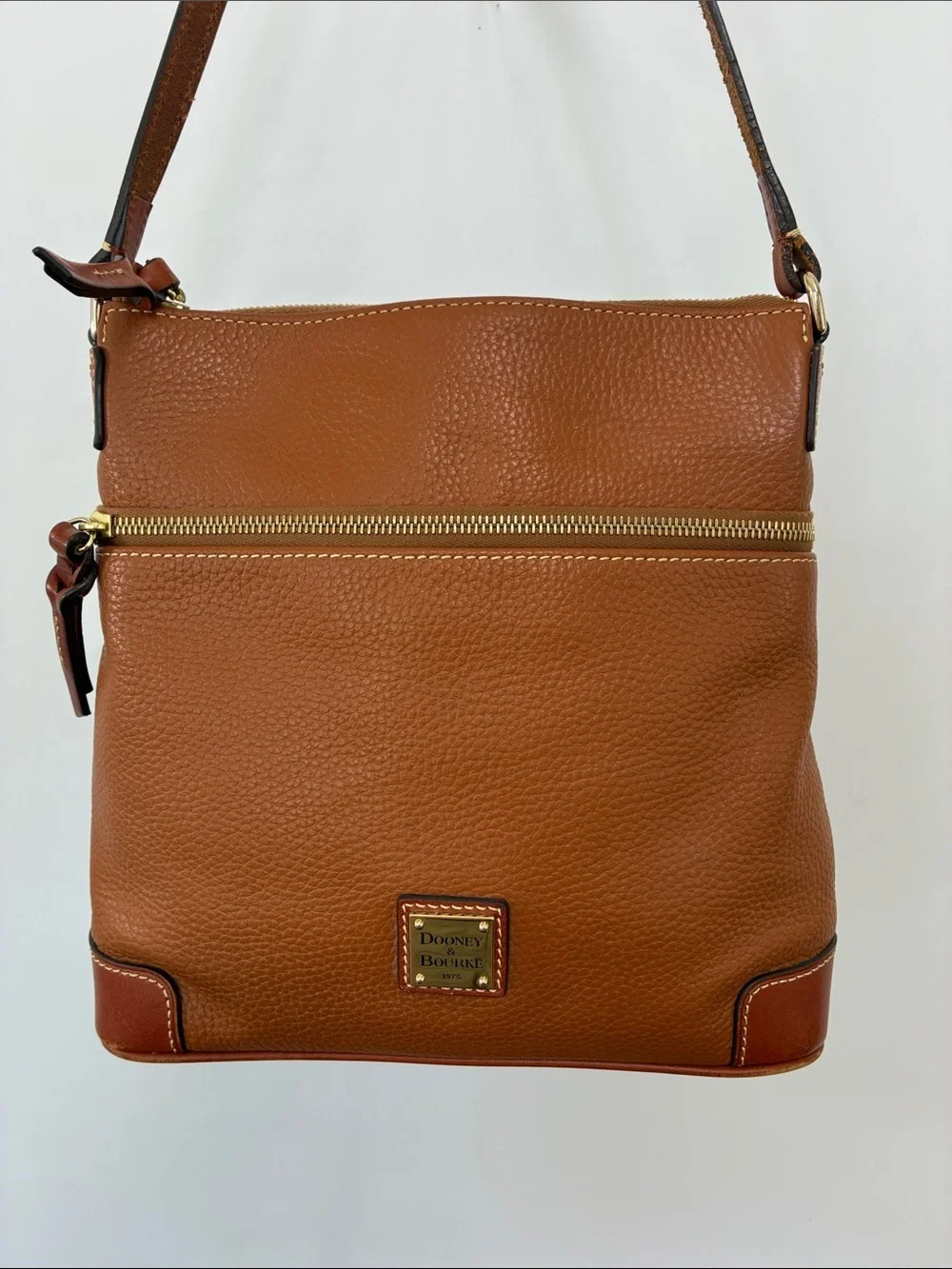 Dooney & Bourke Bag  Caramel Italian Pebbled Leather